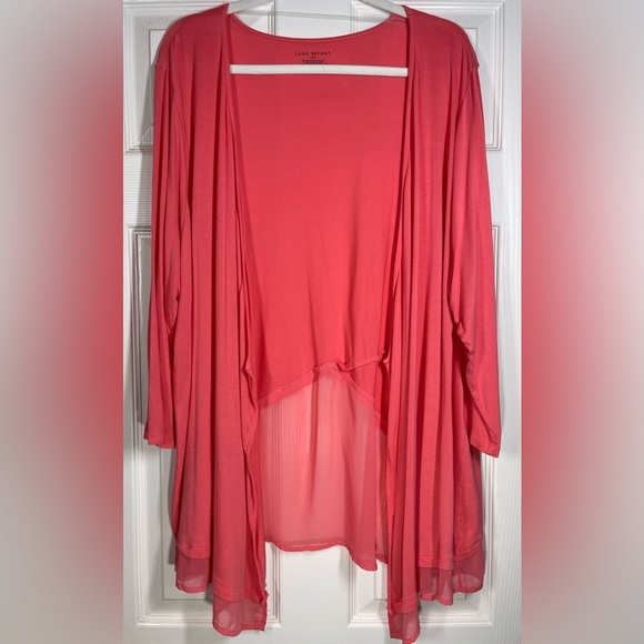 Lane Bryant Women’s Plus Size 3/4” Sleeve Cardigan with Sheer Detail Size 18/20 - Picture 1 of 5
